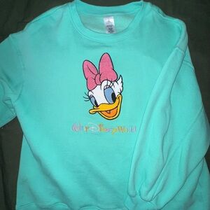 Disney Turquoise Sweatshirt with Daisy Duck